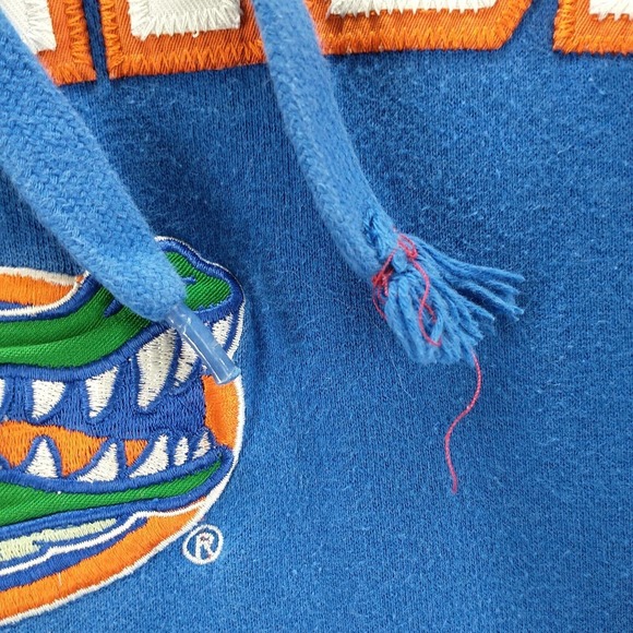 E5 Men's Florida Gators Pullover Drawstring Hoodie Blue Medium Kangaroo Pocket - Picture 5 of 15